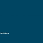 A plain teal slide with the word "Discussion" in white text in the lower left corner.